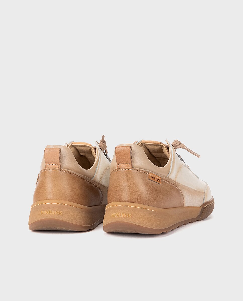 Pikolinos - Zapatillas de mujer de piel con plantilla memory foam extraíble.