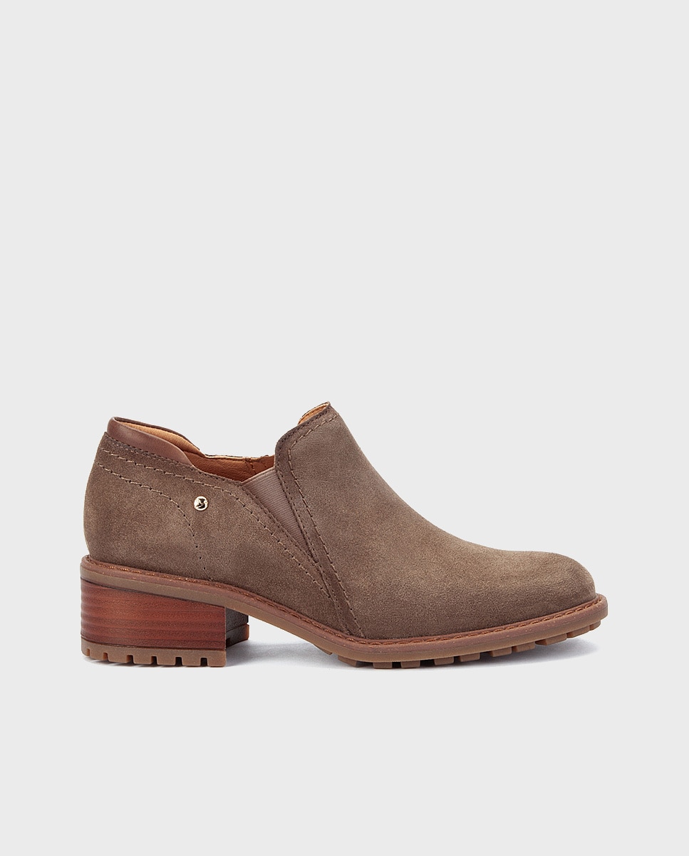 Zapatos de tacón de mujer de piel con cremallera - Pikolinos - Beige Beige-1