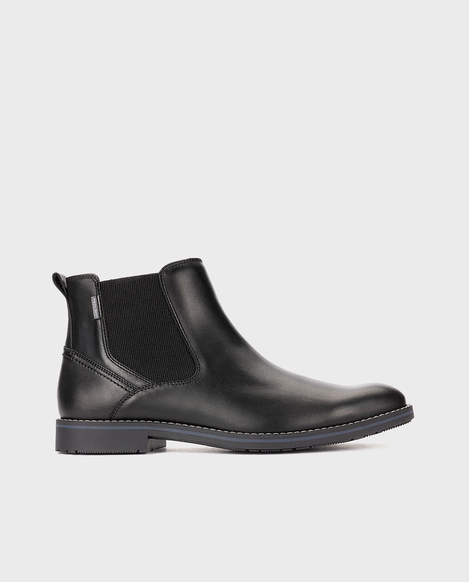 Imagen 1 de Botas de hombre de piel con elástico - Pikolinos - Negro Negro