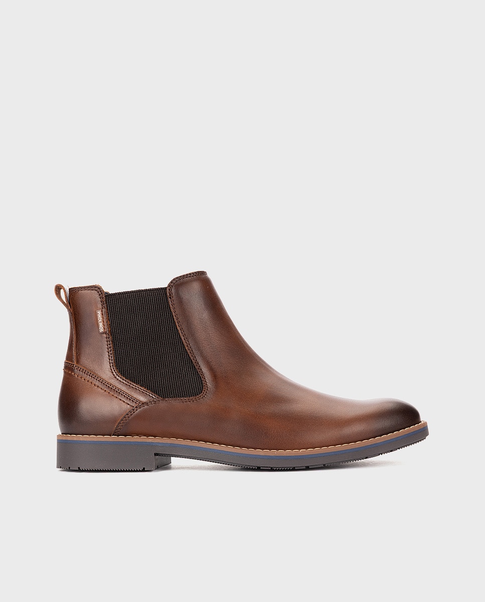 Imagen 1 de Botas de hombre de piel con elástico - Pikolinos - Marrón Marrón