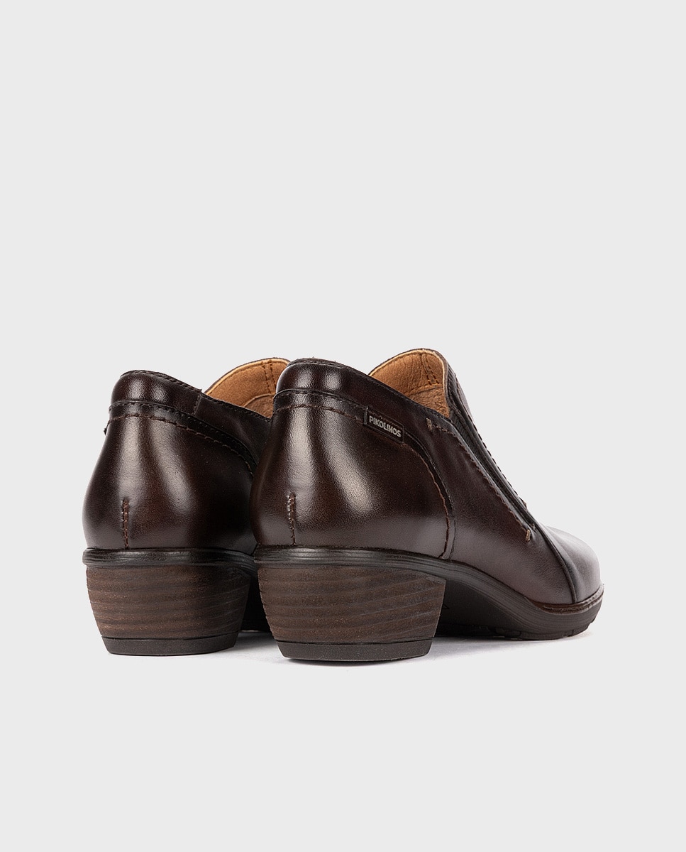 Pkshoewomabot de mujer de piel con cremallera - Pikolinos - Marrón oscuro Marrón oscuro-2