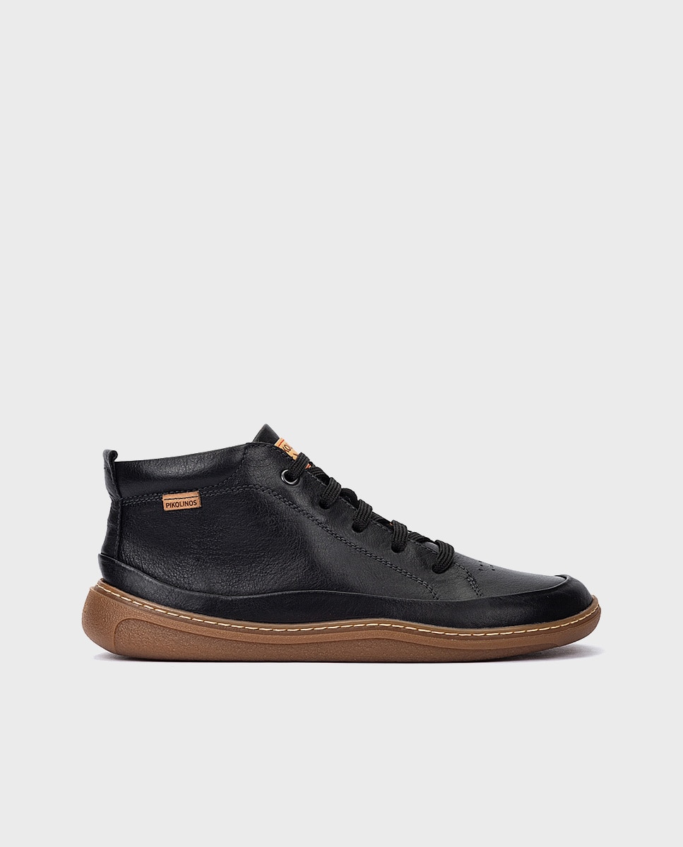 Botines unisex de piel Barefoot unisex - Pikolinos - Negro Negro-1