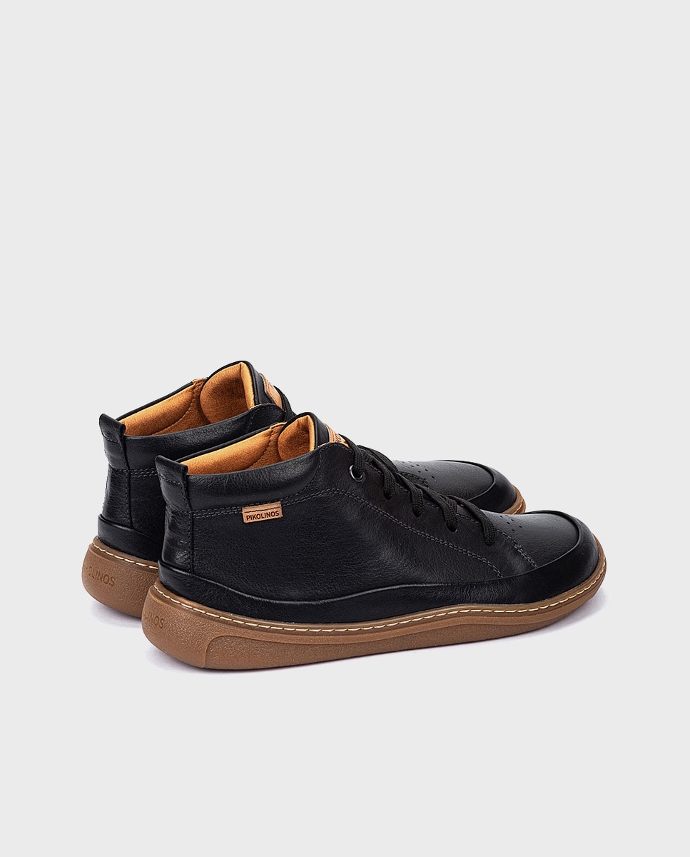 Botines unisex de piel Barefoot unisex - Pikolinos - Negro Negro-3