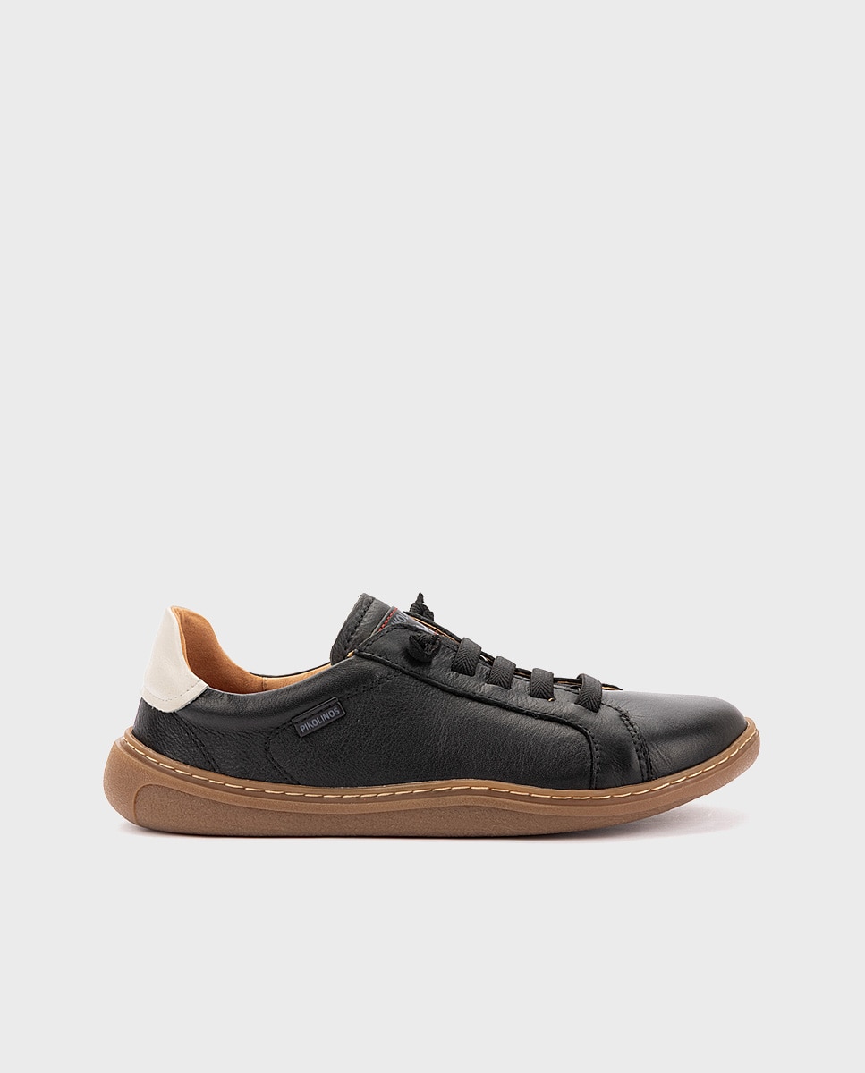 Imagen 0 de Zapatillas de piel barefoot unisex Negro