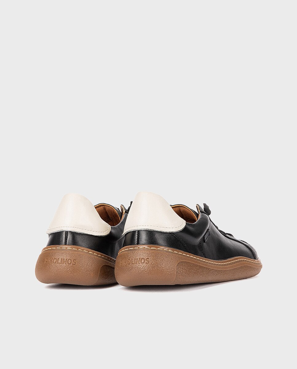 Zapatillas de piel barefoot unisex - Pikolinos - Negro Negro-3