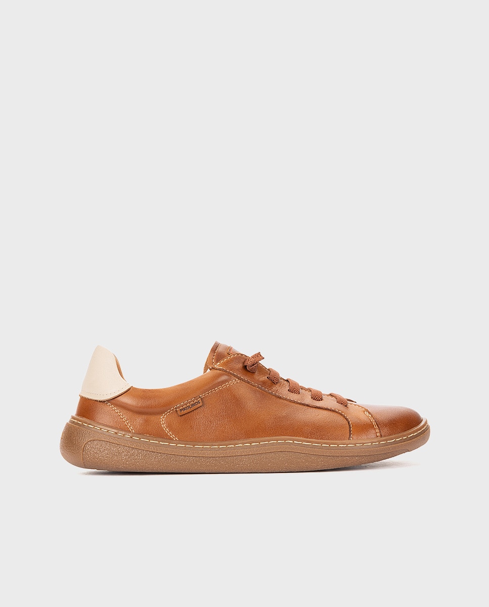 Zapatillas de piel barefoot unisex - Pikolinos - Marrón Marrón-1