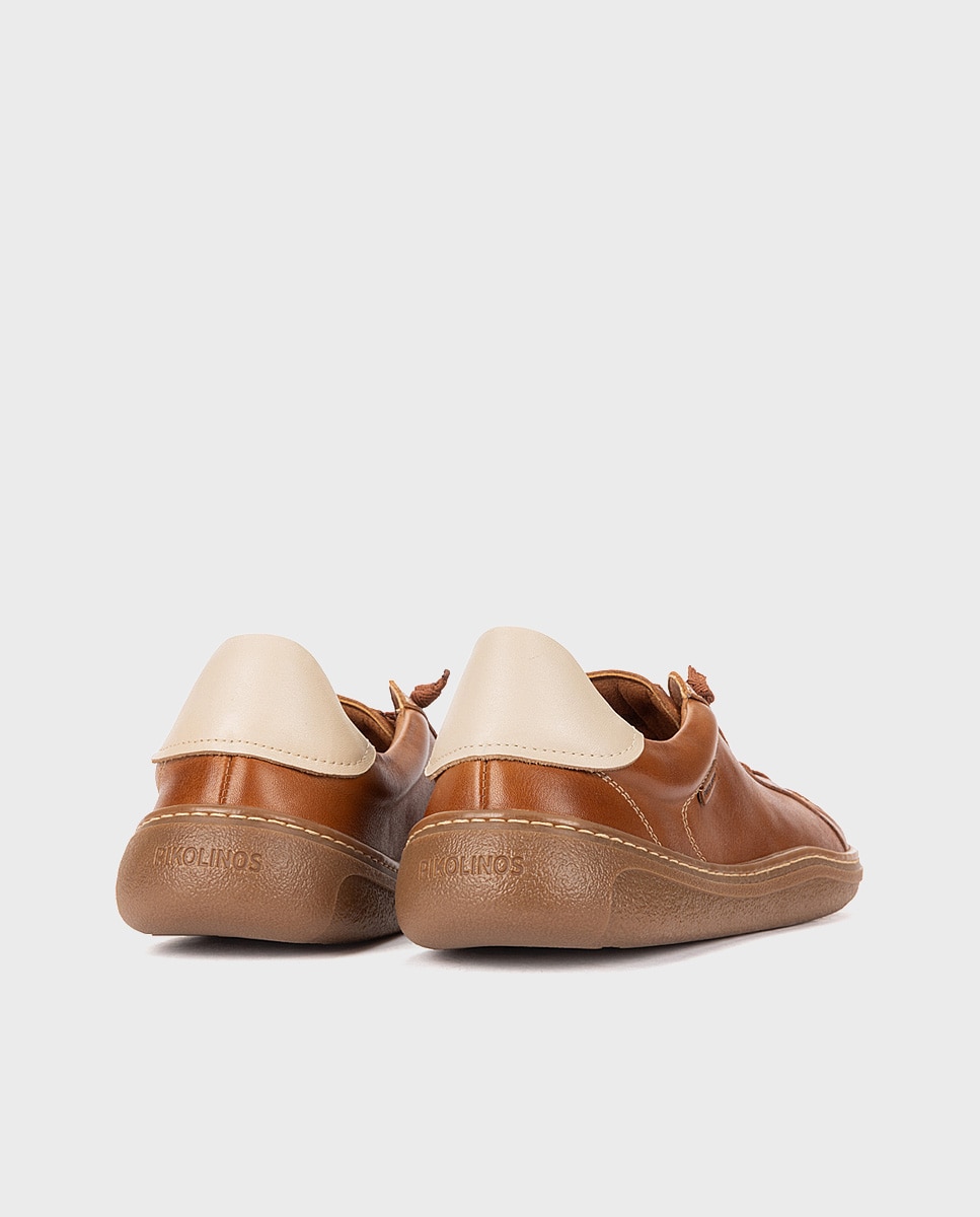 Zapatillas de piel barefoot unisex - Pikolinos - Marrón Marrón-3