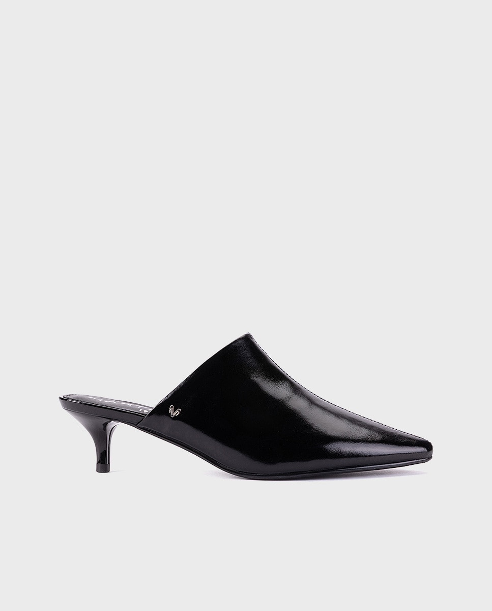 Zapatos de tacón de mujer de piel con plantilla acolchada en color - Martinelli - Negro Negro-1