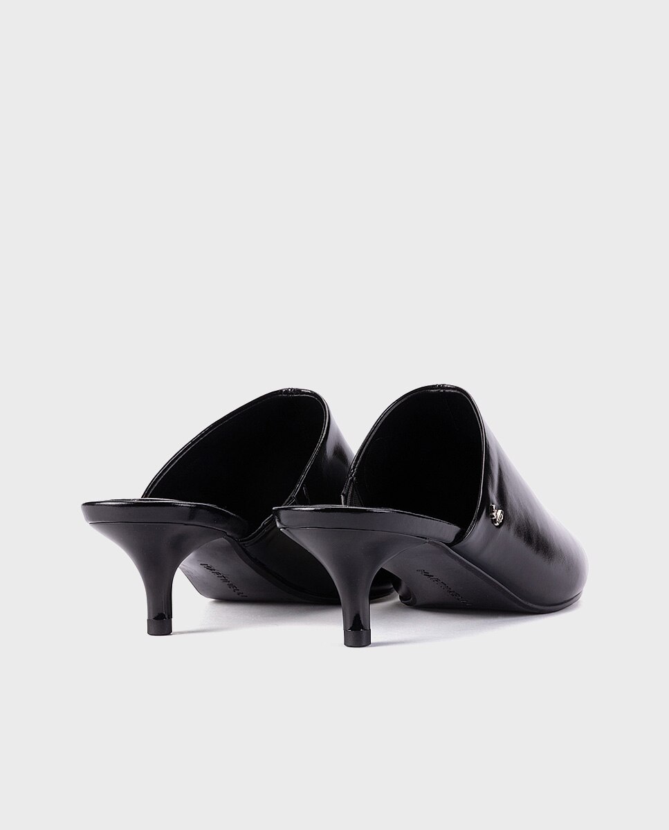 Zapatos de tacón de mujer de piel con plantilla acolchada en color - Martinelli - Negro Negro-2