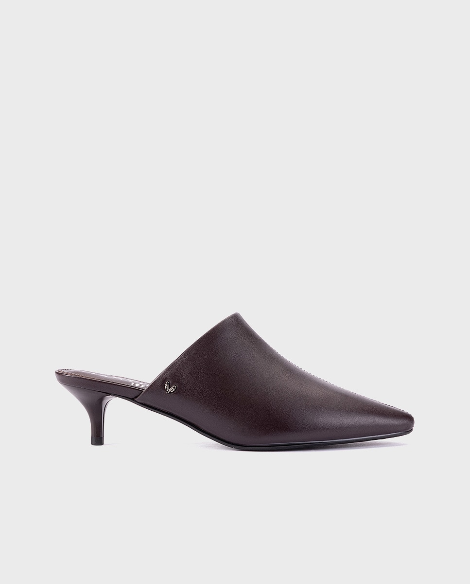 Zapatos de tacón de mujer de piel con plantilla acolchada - Martinelli - Granate Granate-1
