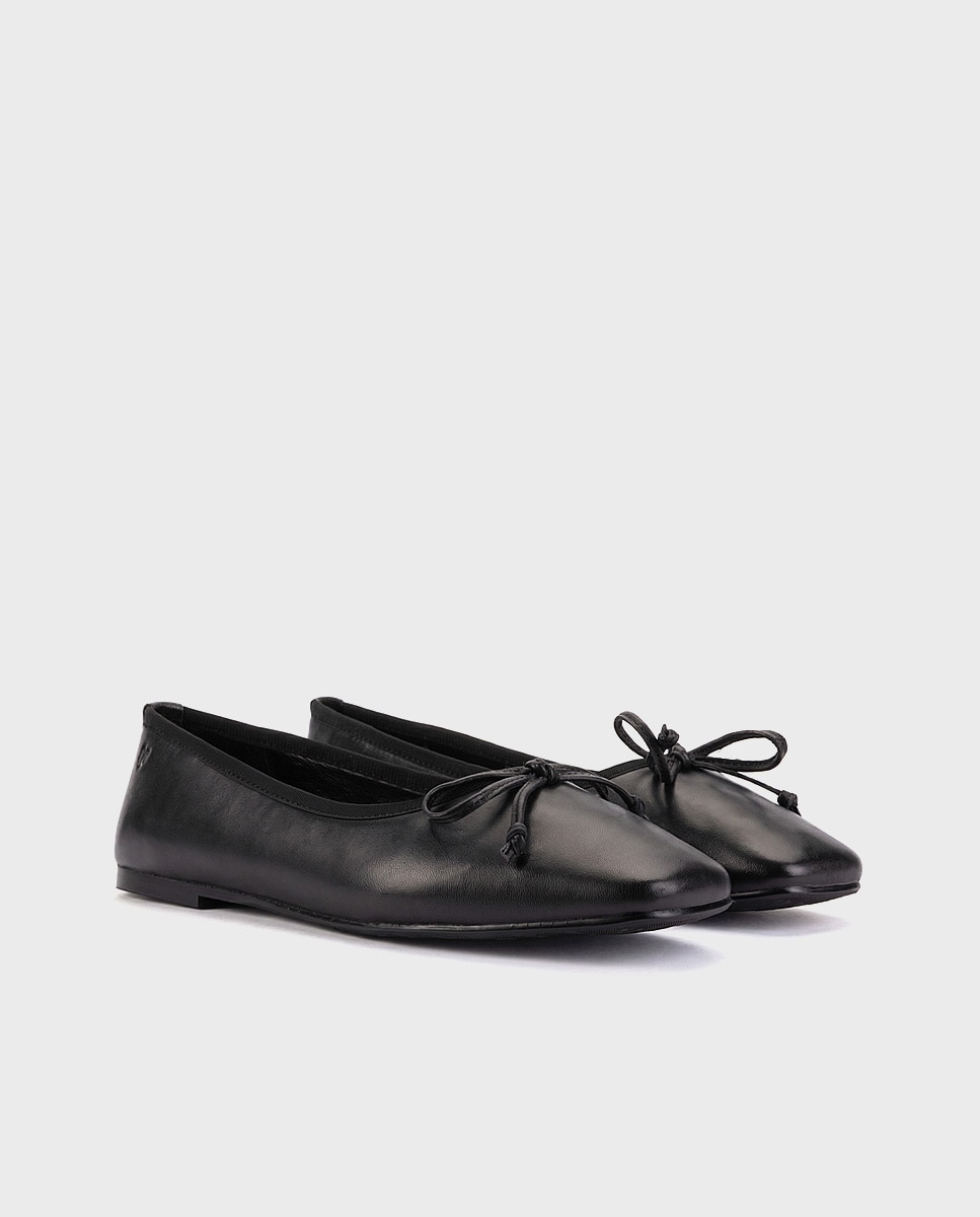 Bailarinas de mujer de piel con tachas - Martinelli - Negro Negro-3