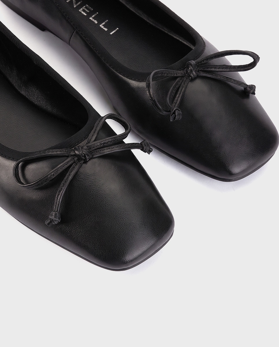 Bailarinas de mujer de piel con tachas - Martinelli - Negro Negro-4
