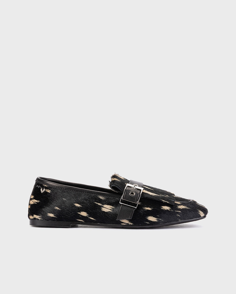 Mocasines de mujer de piel con plantilla acolchada en color - Martinelli - Negro Negro-1