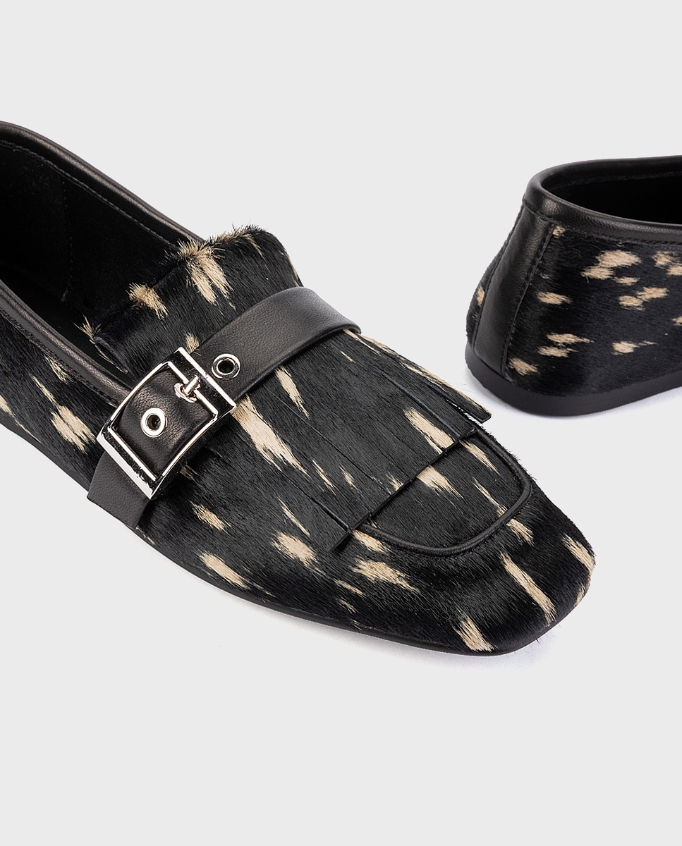 Mocasines de mujer de piel con plantilla acolchada en color - Martinelli - Negro Negro-4
