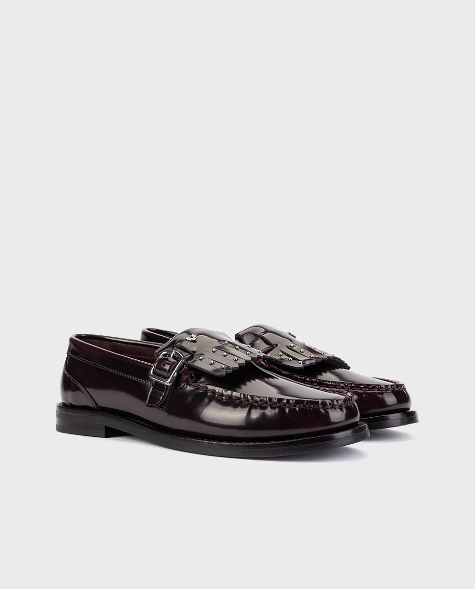 Imagen 3 de Mocasín de piel para mujer - Martinelli - Burdeos Burdeos