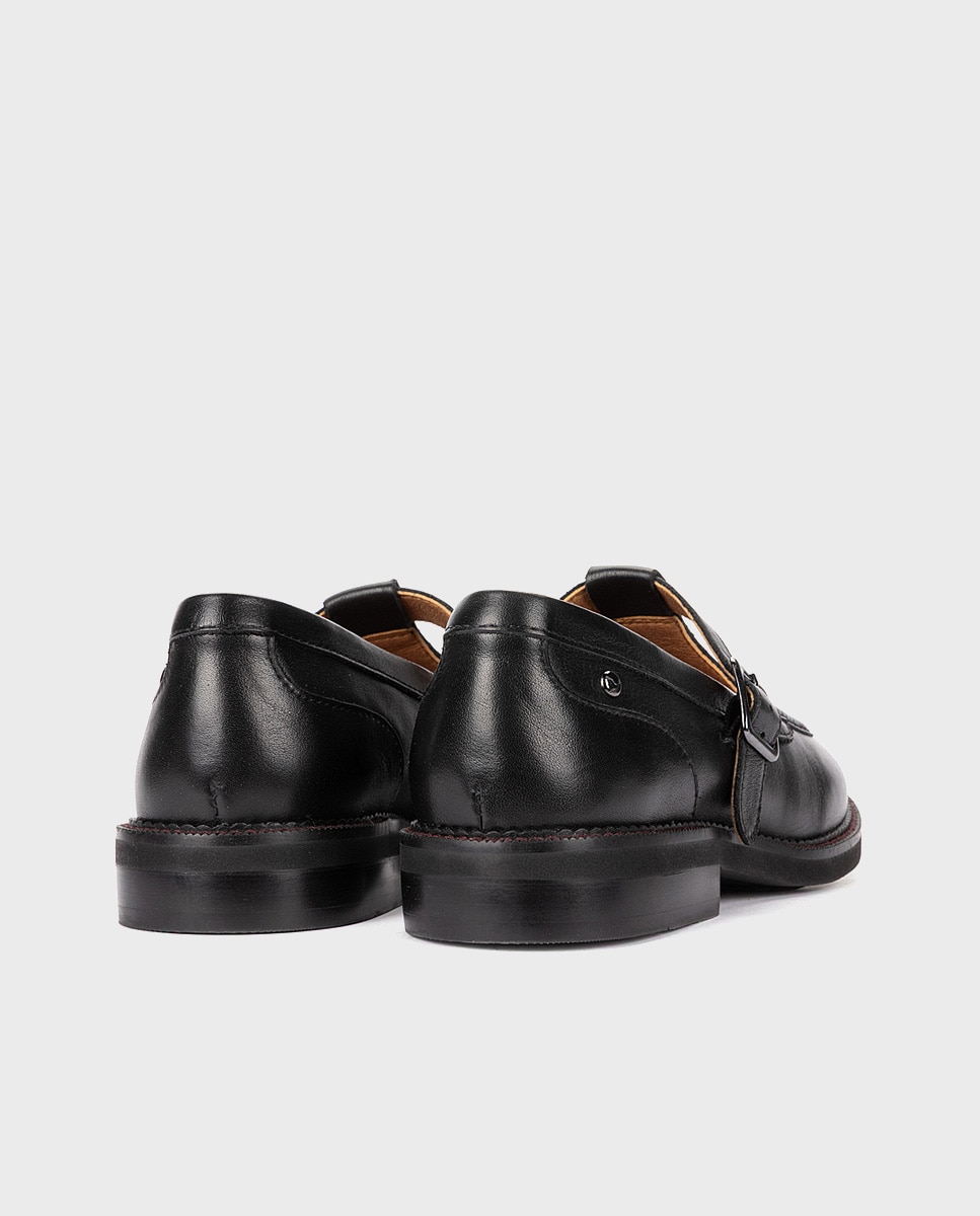 Imagen 2 de Mocasines de mujer de piel con suela extraligera - Pikolinos - Negro Negro