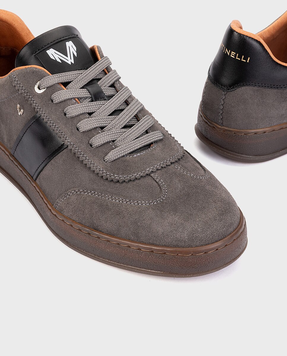 Deportivo suela ligera para hombre - Martinelli - Gris oscuro Gris oscuro-4
