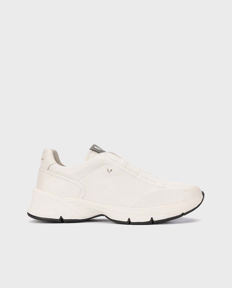 Imagen 0 de Zapatillas de hombre de piel con suela extraligera Blanco