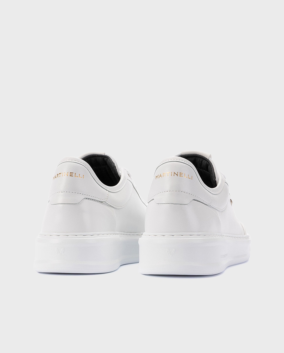 Imagen 2 de Zapatillas de hombre de piel con suela extraligera en color - Martinelli - Blanco Blanco
