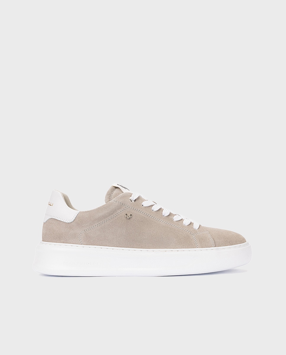 Imagen 0 de Zapatillas de hombre de piel con suela extraligera Natural