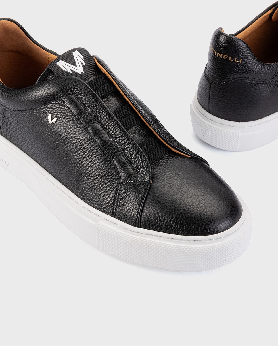 Deportivo con elásticos para hombre - Martinelli - Negro Negro-4