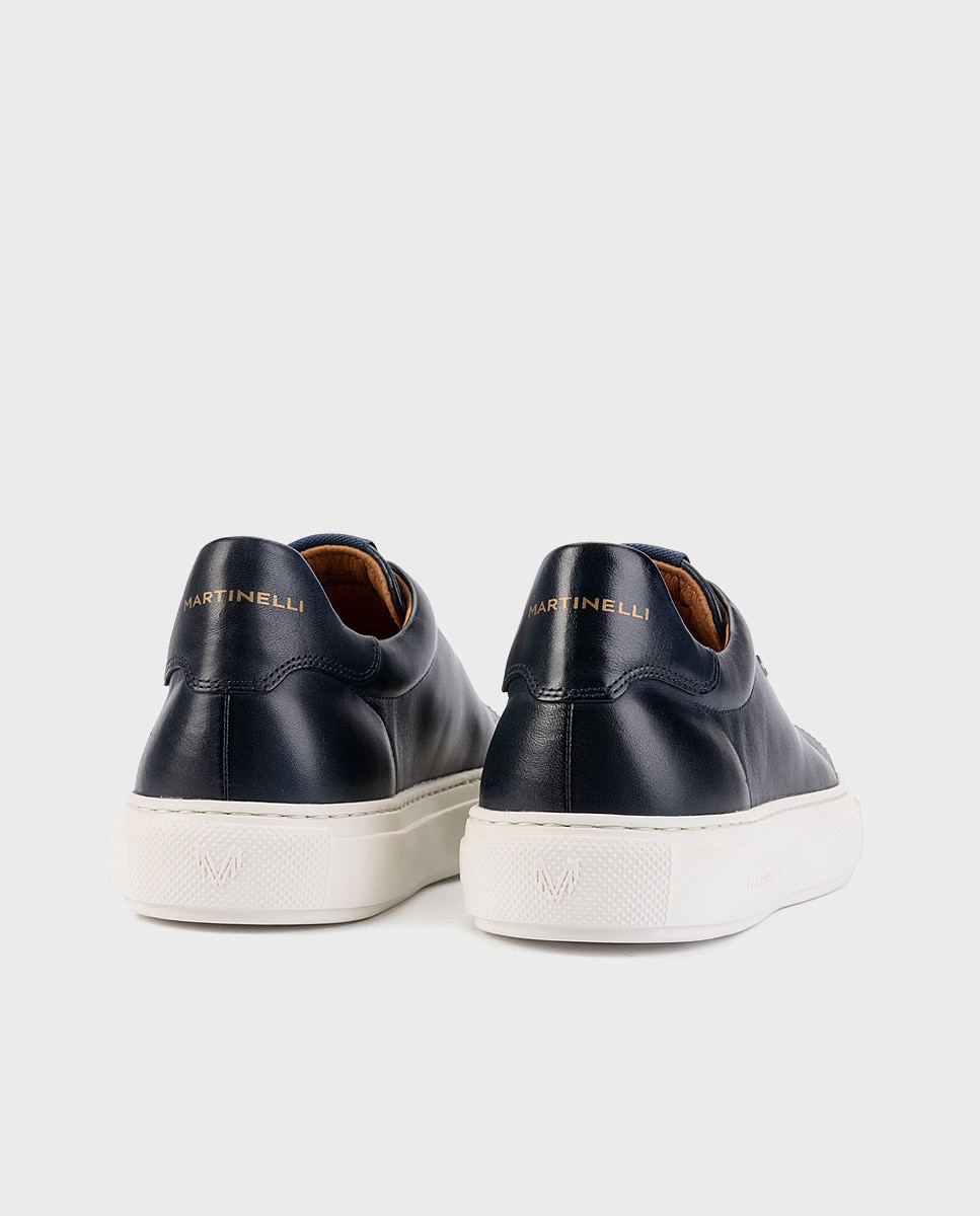 Zapatillas de hombre de piel con suela extraligera - Martinelli - Azul Azul-2