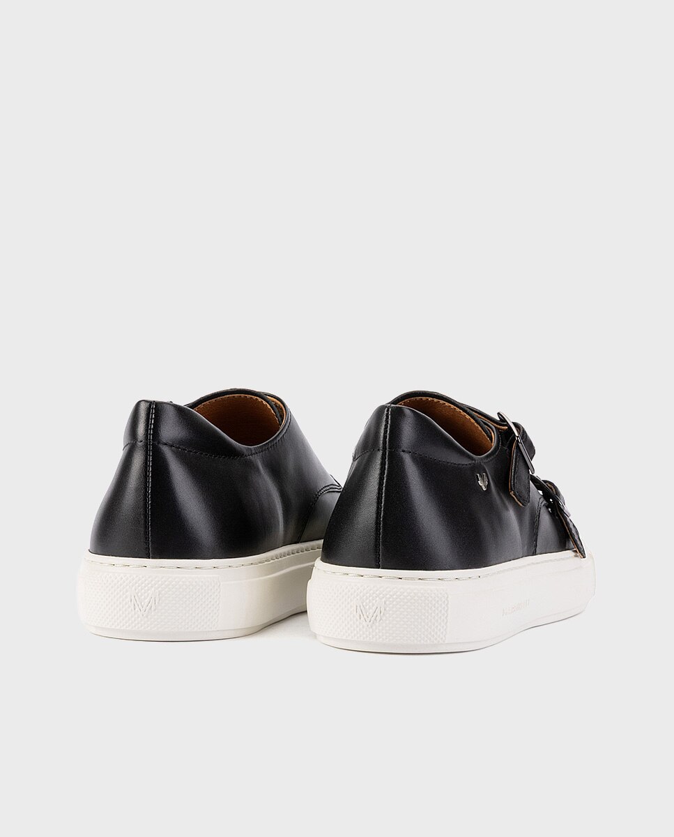 Zapatillas de hombre de piel con suela extraligera - Martinelli - Negro Negro-2