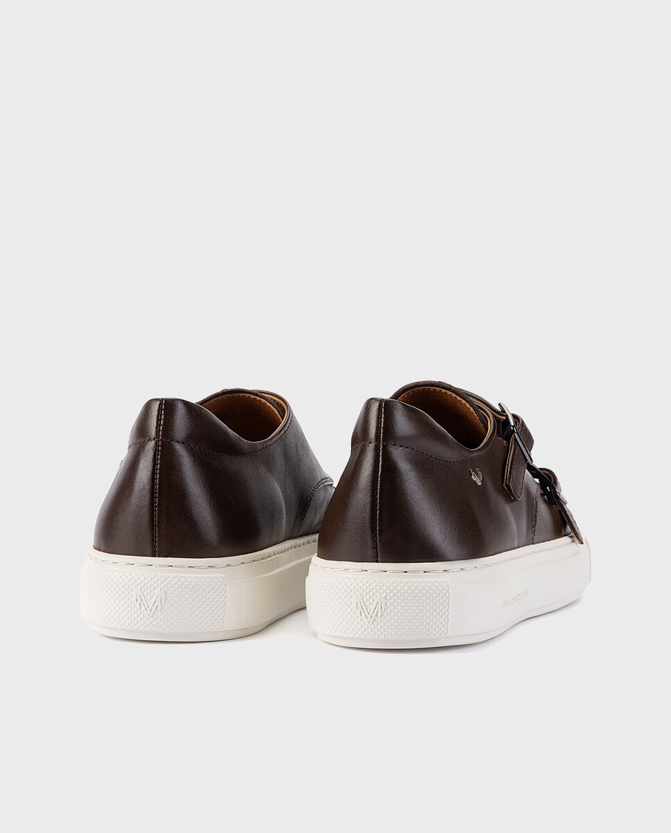 Zapatillas de hombre de piel con suela extraligera - Martinelli - Marrón oscuro Marrón oscuro-2
