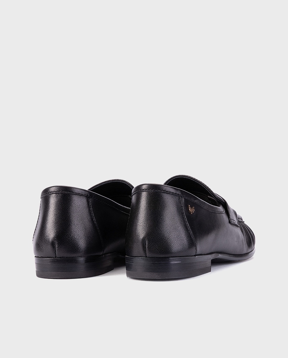 Mocasines de mujer de piel con plantilla acolchada en color - Martinelli - Negro Negro-2