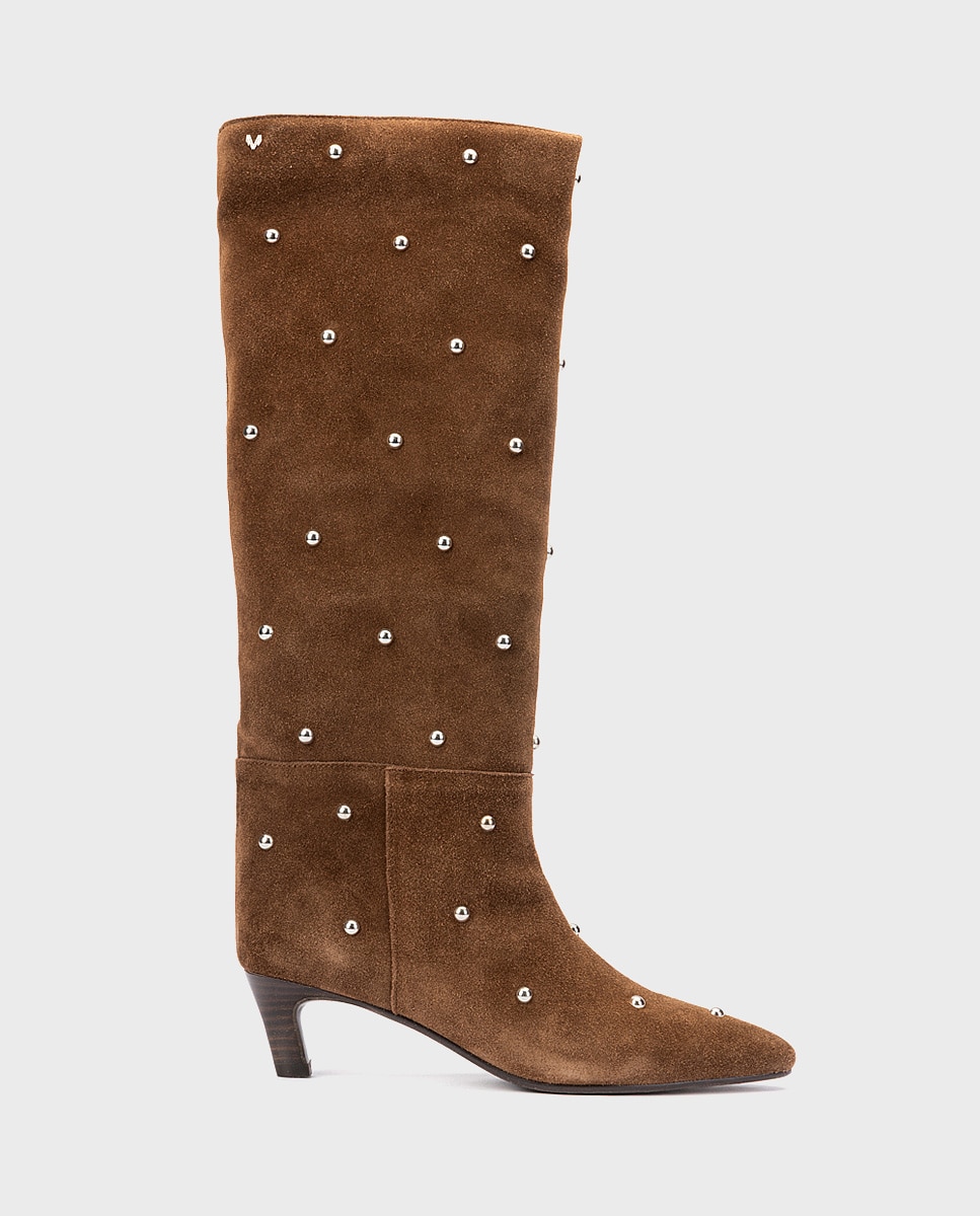 Bota de serraje para mujer - Martinelli - Marrón oscuro Marrón oscuro-1
