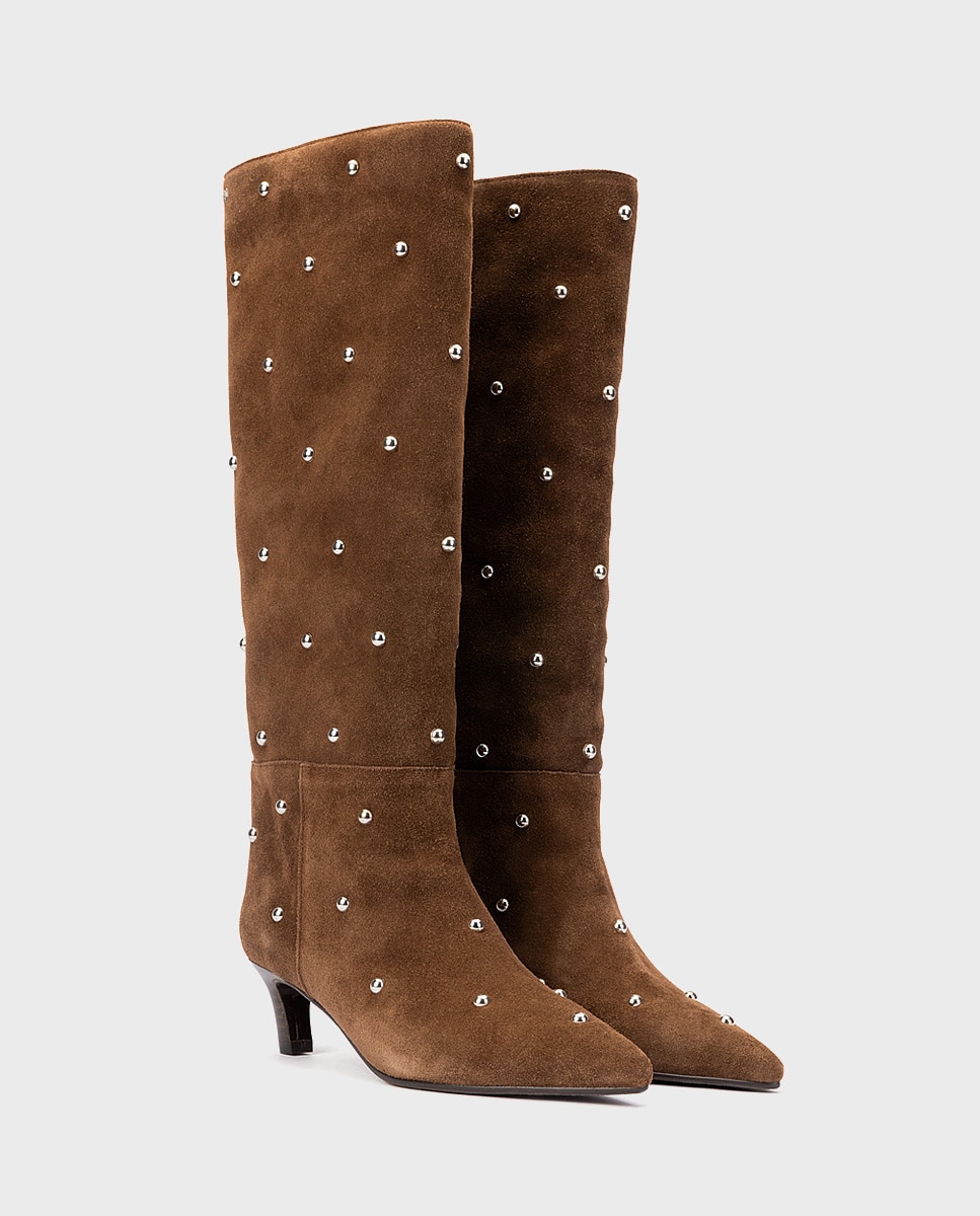 Bota de serraje para mujer - Martinelli - Marrón oscuro Marrón oscuro-3