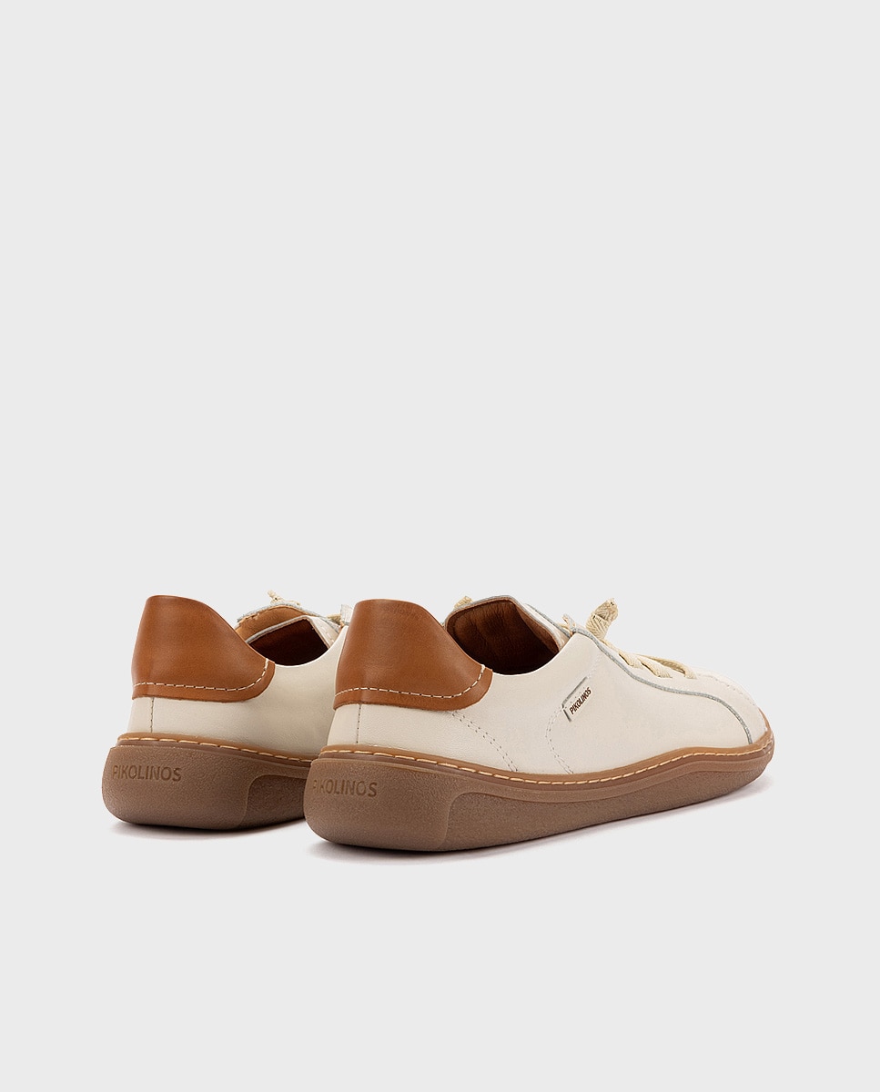 Zapatillas de piel barefoot unisex - Pikolinos - Blanco Blanco-3