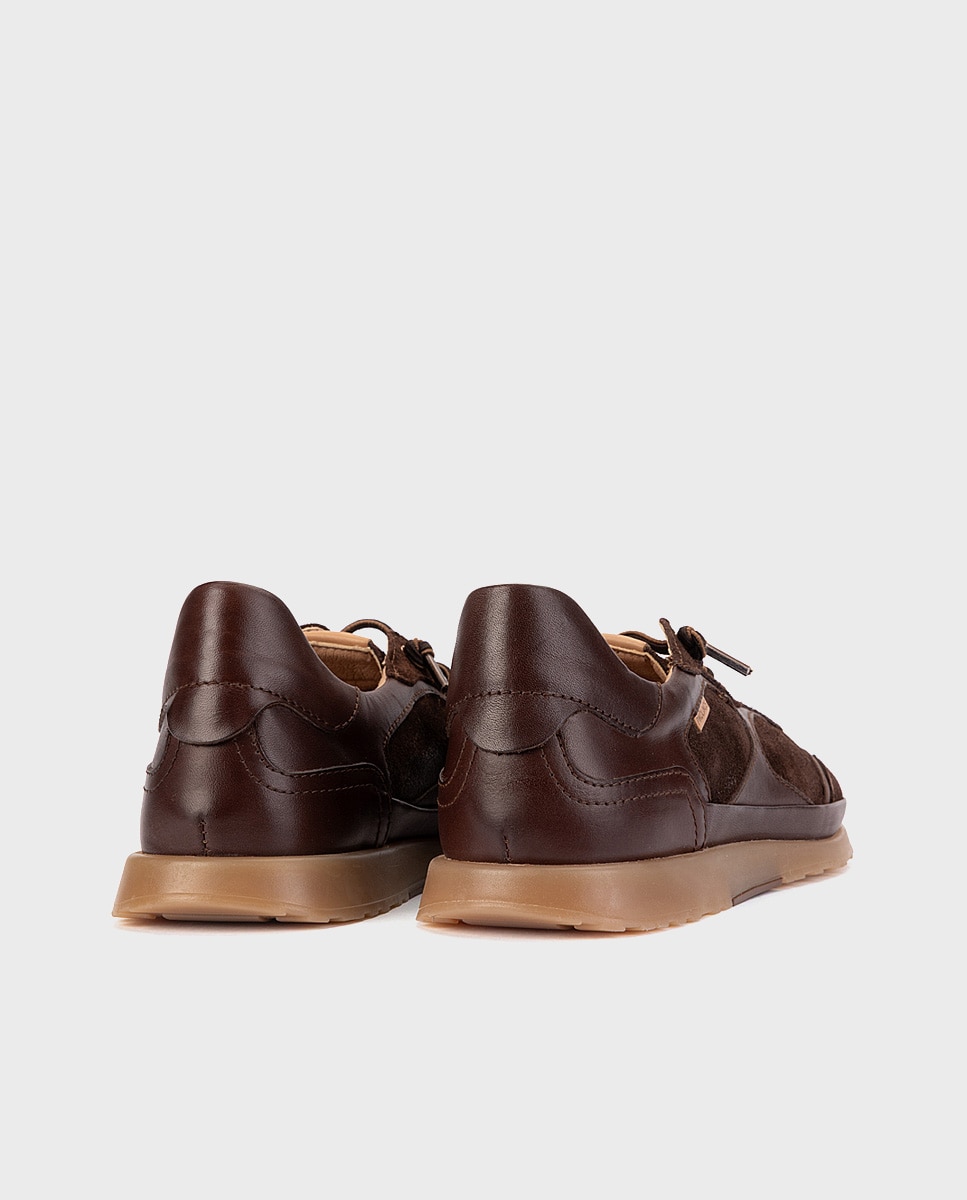 Zapatillas de mujer de piel con plantilla extraíble - Pikolinos - Marrón oscuro Marrón oscuro-2