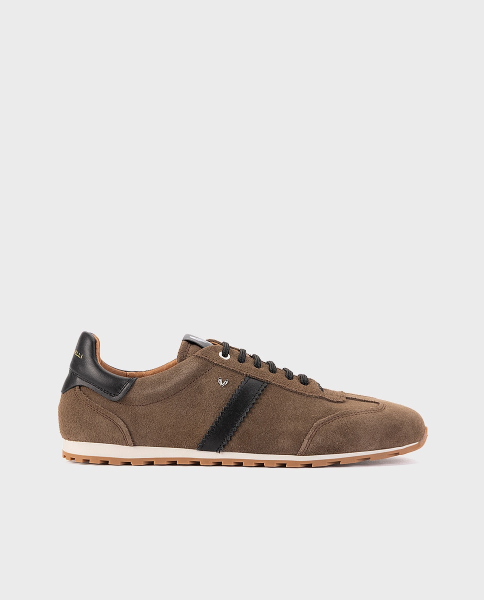Zapatillas de hombre de piel con cordones - Martinelli - Verde Verde-1