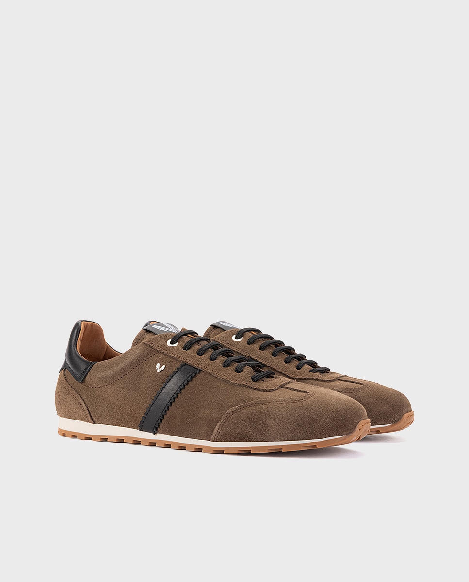 Zapatillas de hombre de piel con cordones - Martinelli - Verde Verde-3