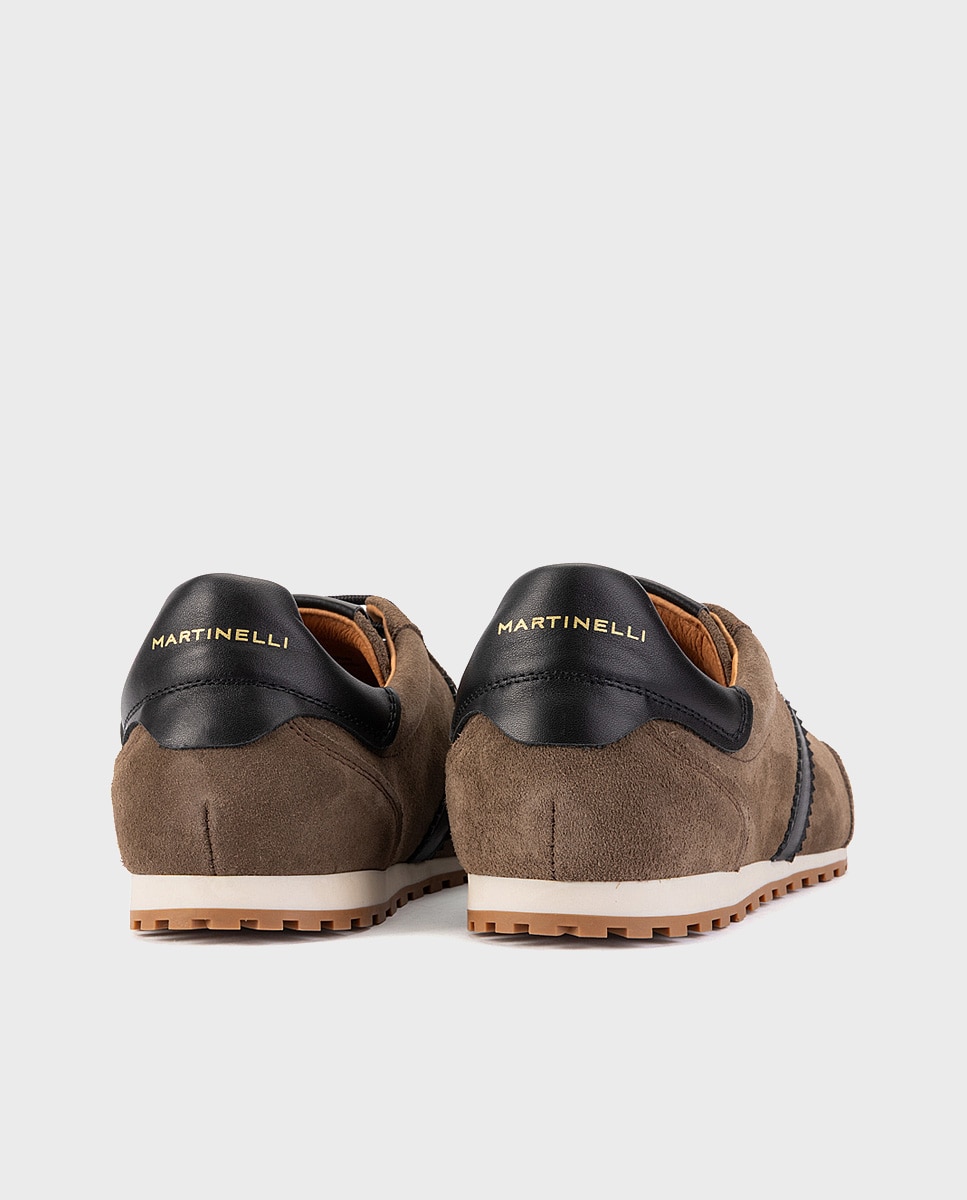 Zapatillas de hombre de piel con cordones - Martinelli - Verde Verde-2