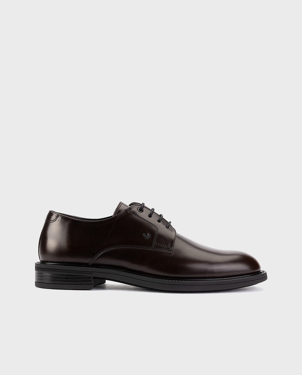 Imagen 0 de Zapatos de cordones de hombre de piel con plantilla acolchada en color marrón Marrón