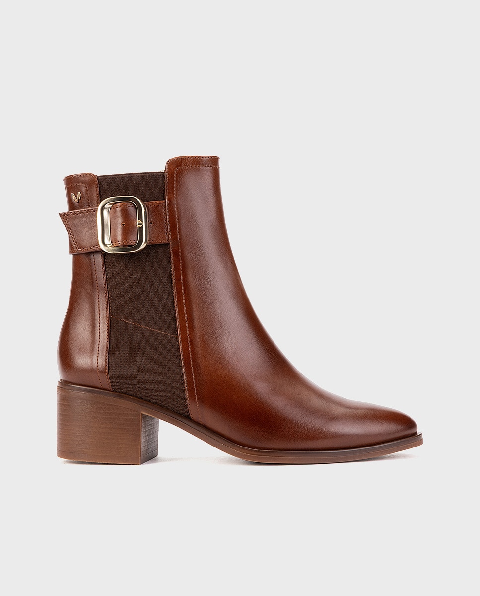 Imagen 1 de Botines de piel para mujer - Martinelli - Marrón Marrón