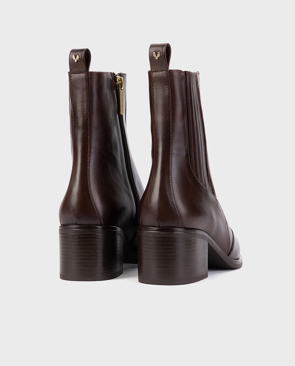 Botines de piel para mujer - Martinelli - Marrón oscuro Marrón oscuro-2