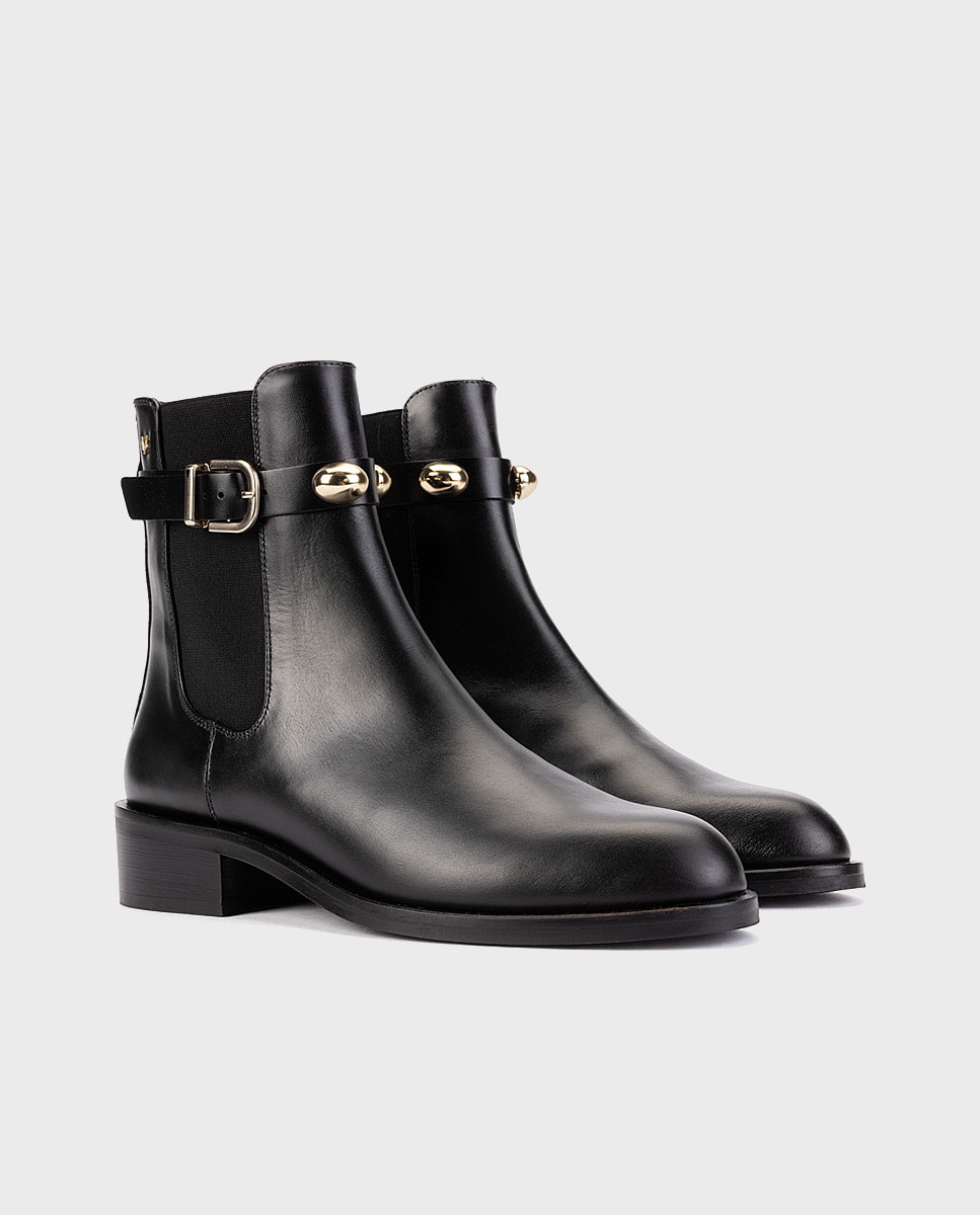 Imagen 3 de Botines de piel para mujer - Martinelli - Negro Negro
