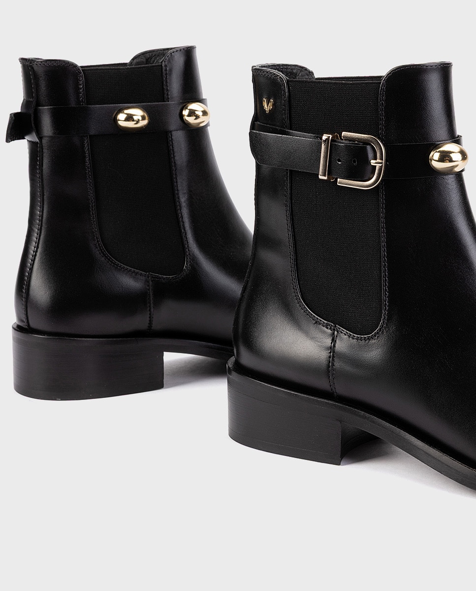 Imagen 4 de Botines de piel para mujer - Martinelli - Negro Negro