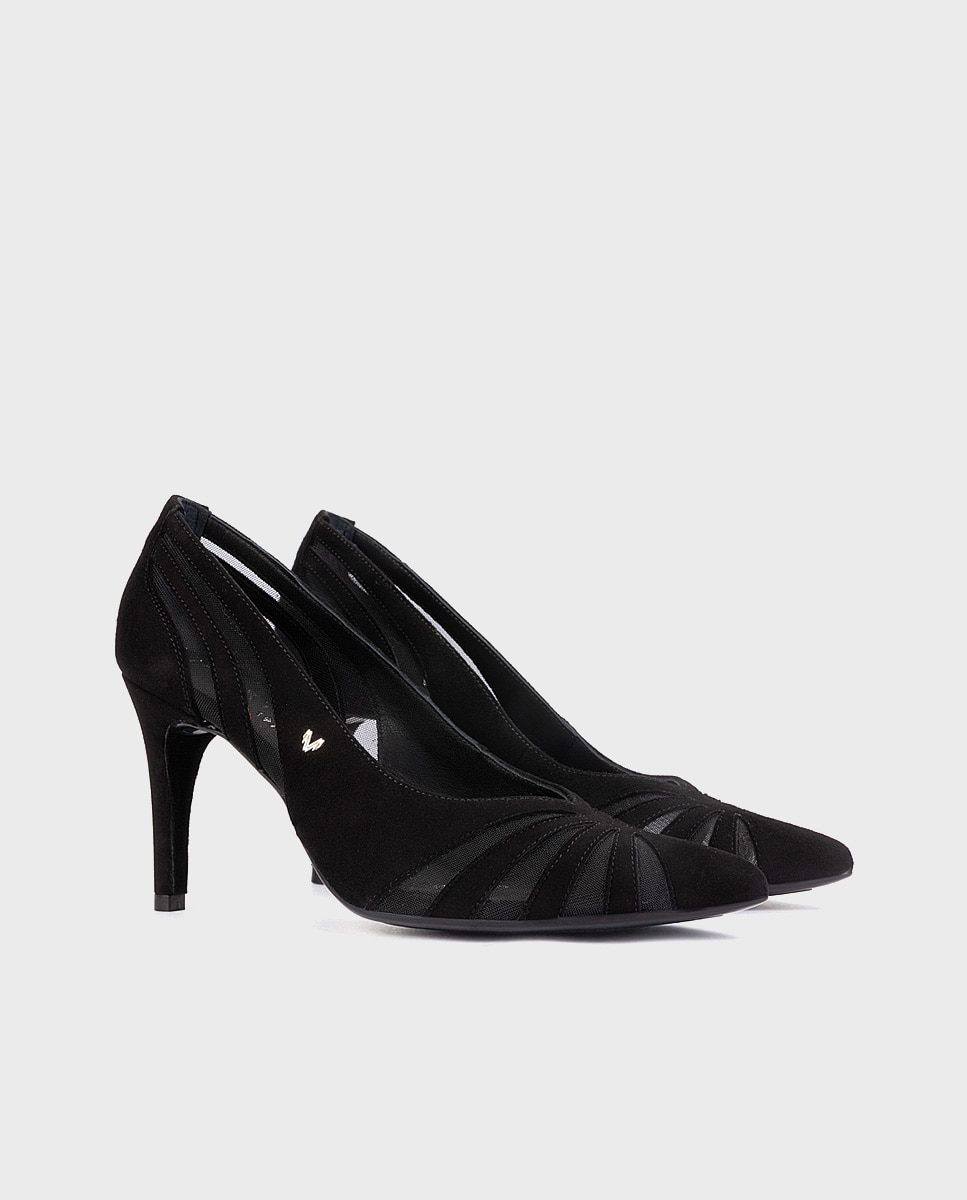 Imagen 3 de Zapatos de tacón de mujer de piel con plantilla acolchada - Martinelli - Negro Negro