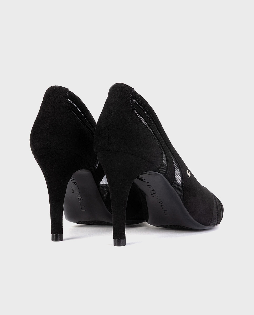 Imagen 2 de Zapatos de tacón de mujer de piel con plantilla acolchada - Martinelli - Negro Negro