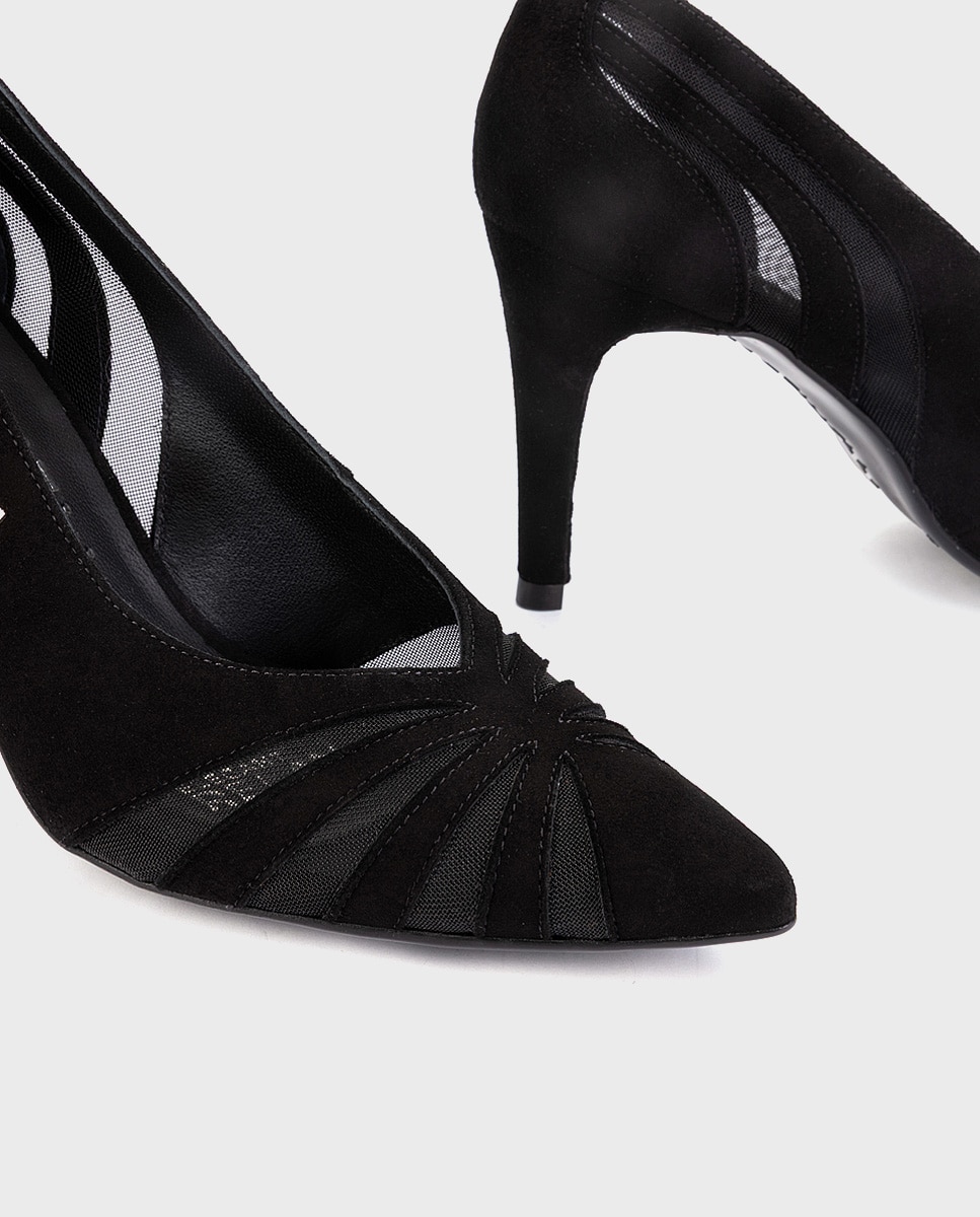 Imagen 4 de Zapatos de tacón de mujer de piel con plantilla acolchada - Martinelli - Negro Negro
