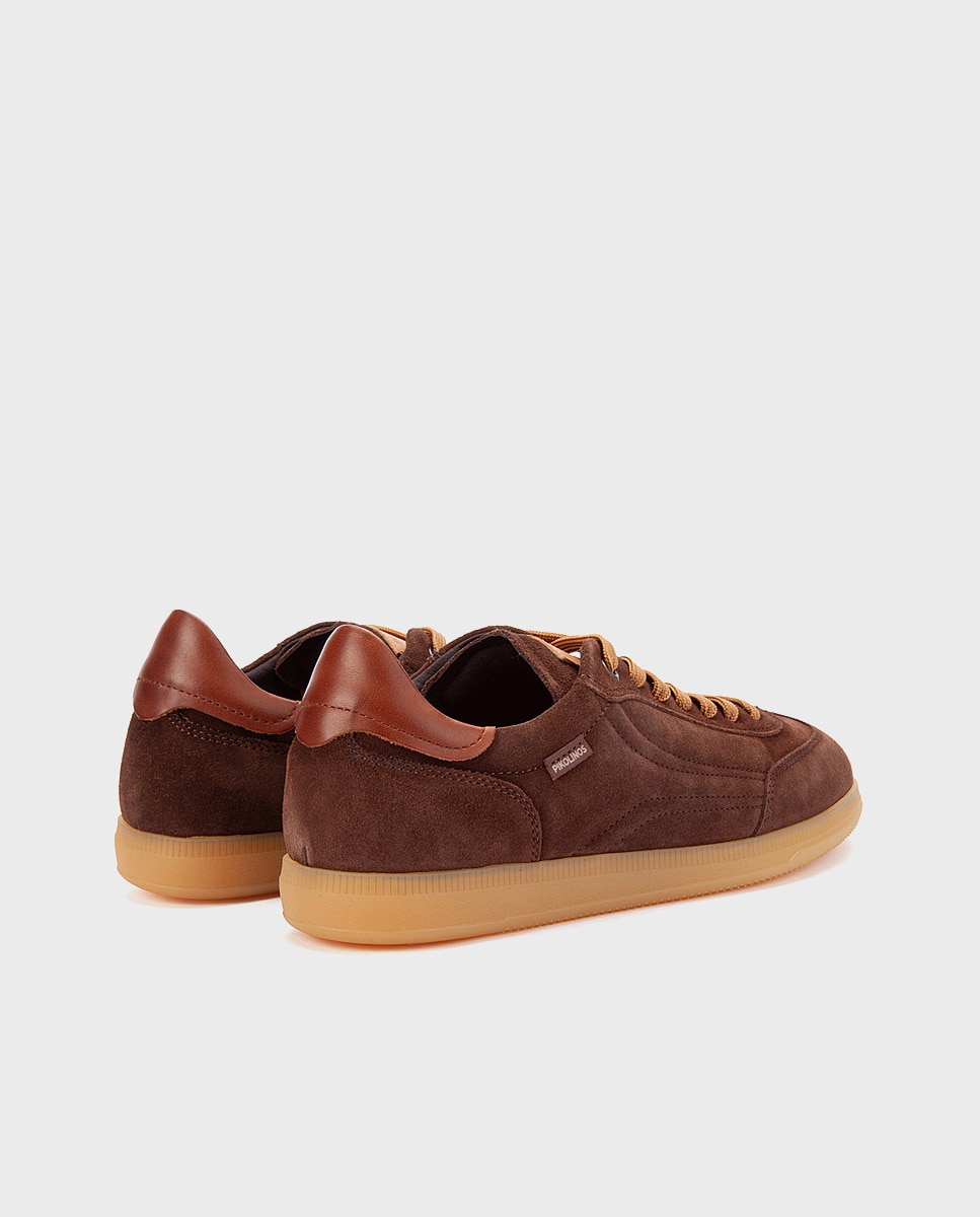 Zapatillas de hombre de piel con plantilla extraíble - Pikolinos - Marrón oscuro Marrón oscuro-2