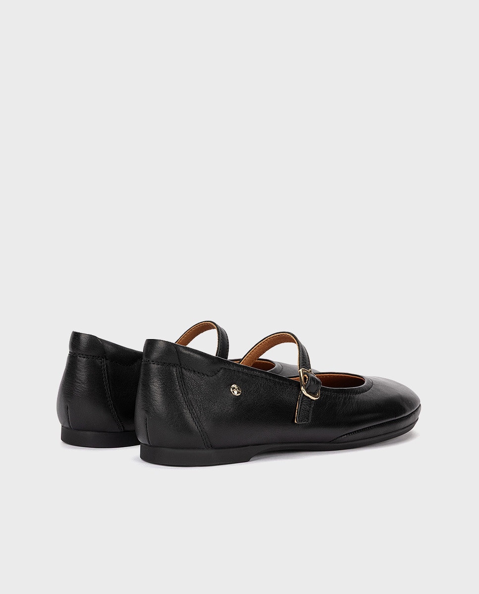 Bailarina de mujer de piel - Pikolinos - Negro Negro-2
