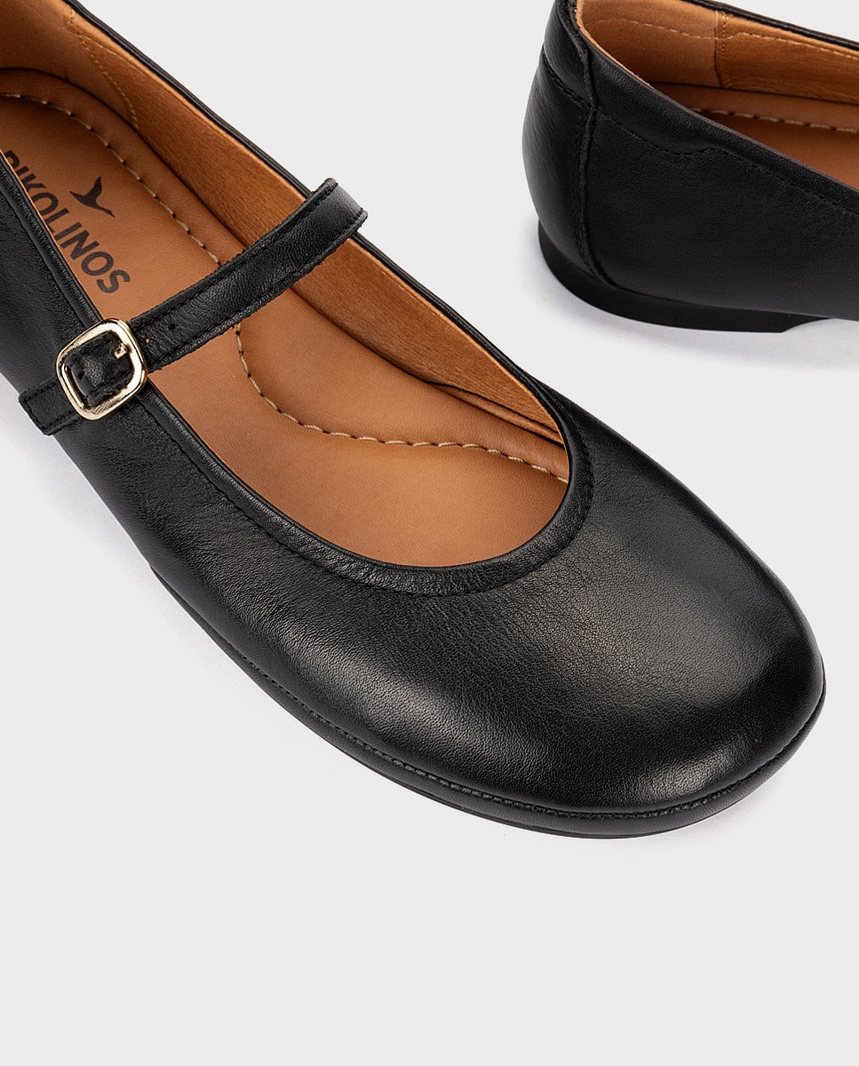 Bailarina de mujer de piel - Pikolinos - Negro Negro-4