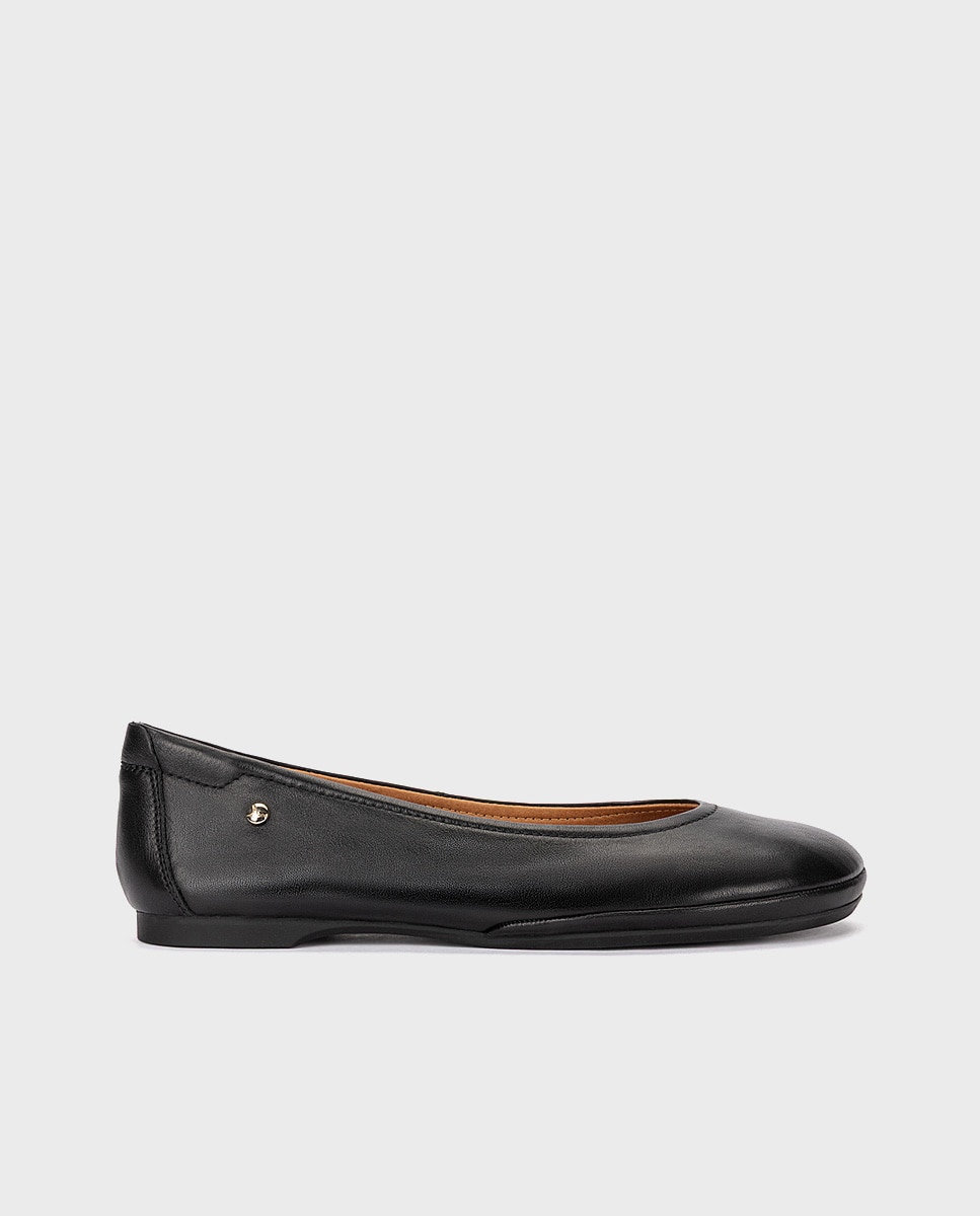 Bailarinas de mujer de piel con plantilla acolchada - Pikolinos - Negro Negro-1
