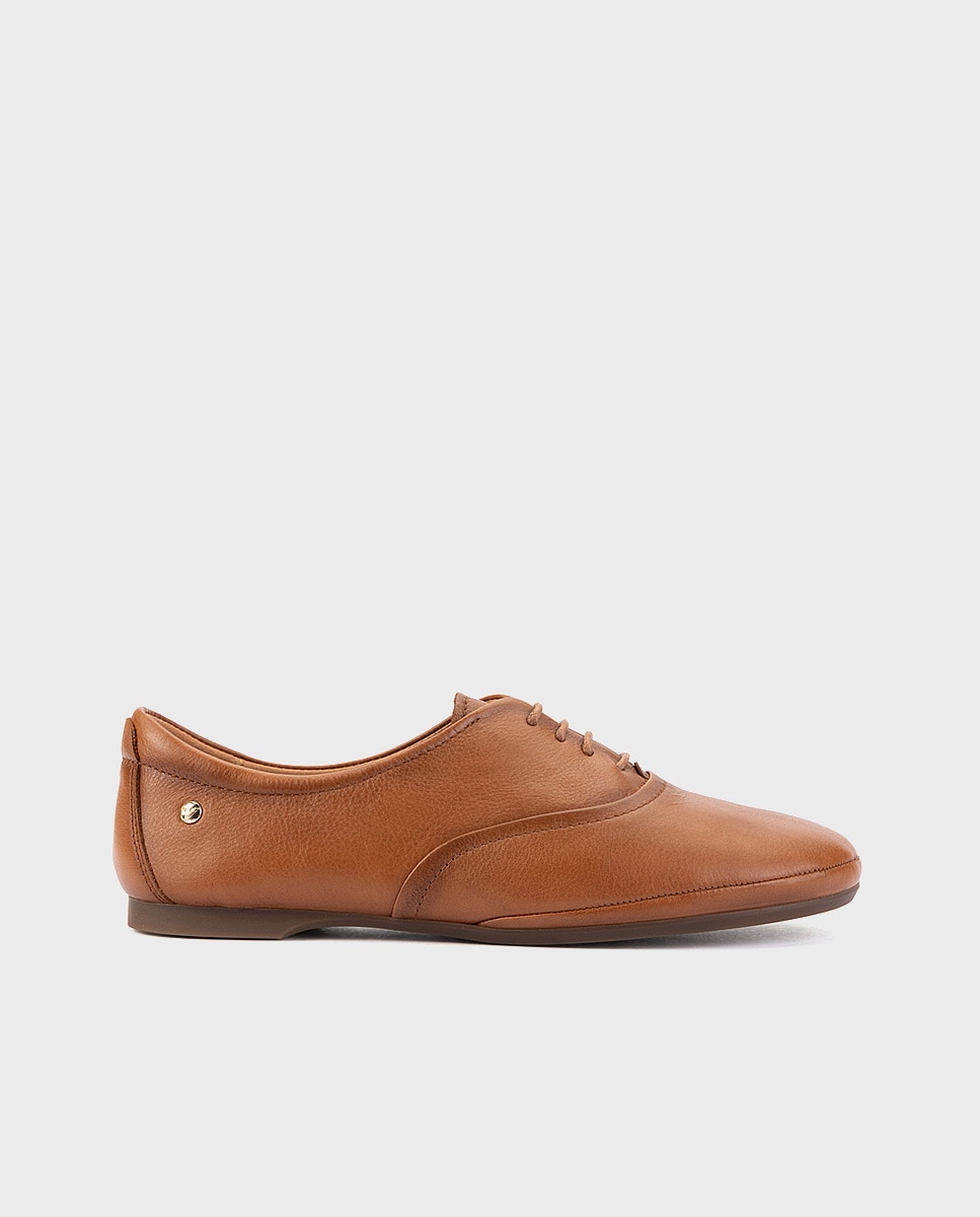 Zapatos planos de mujer de piel con plantilla acolchada - Pikolinos - Marrón Marrón-1
