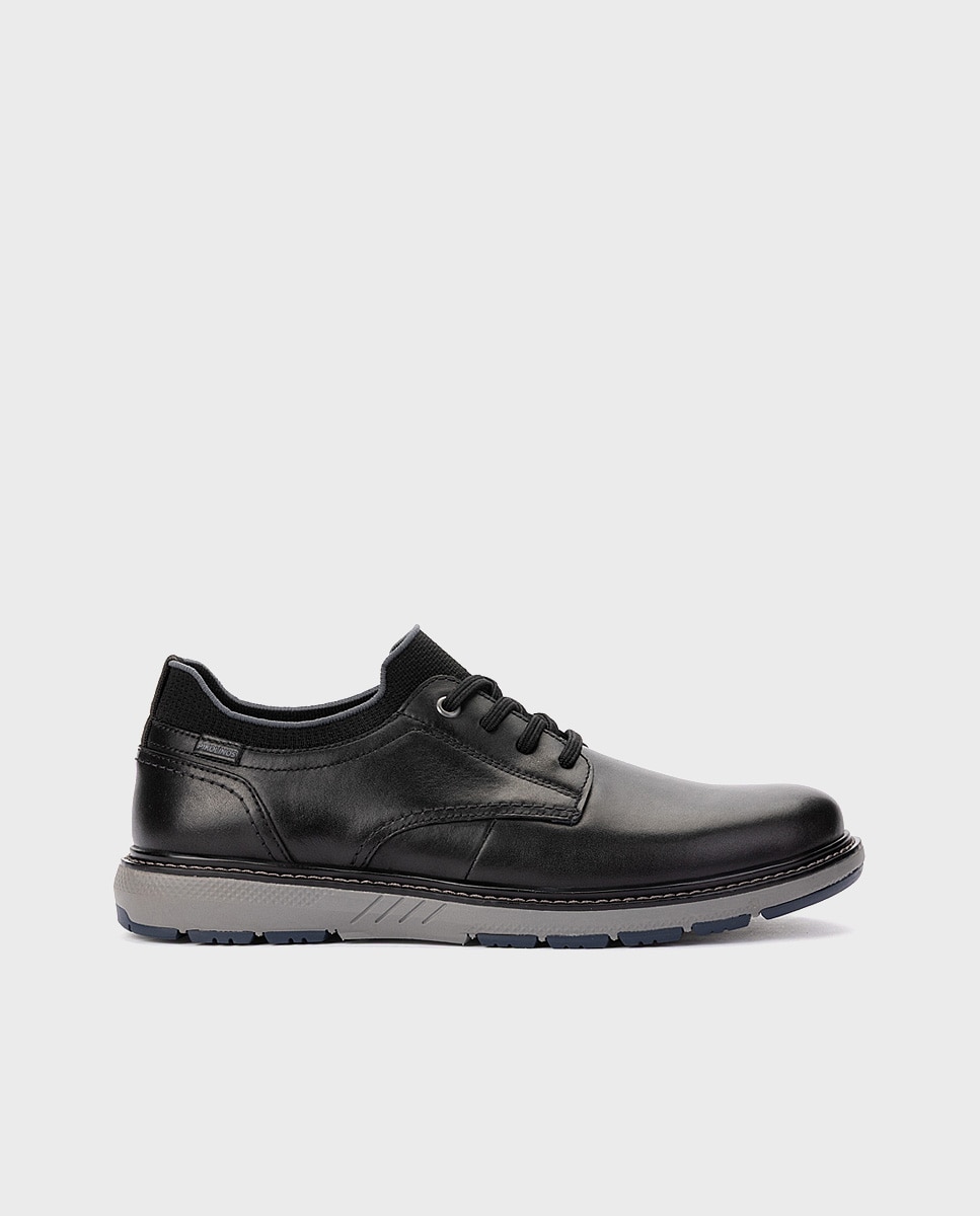 Imagen 1 de Zapatos de cordones de hombre de piel con suela extraligera - Pikolinos - Negro Negro
